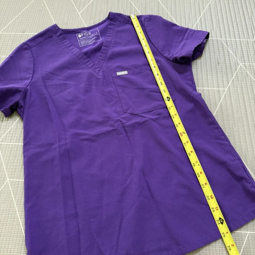 Figs Scrub Top Catarina One Pocket Size Small Purple FW1000 - Picture 6 of 6
